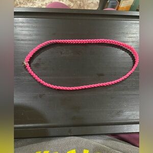 EUC HENRI BENDEL Hot Pink Braided Headband